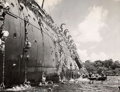 Evacuation of the USS President Coolidge